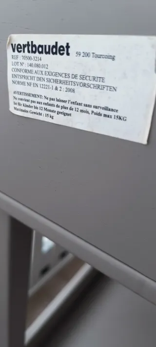 Cambiador bebé con todos los accesorios