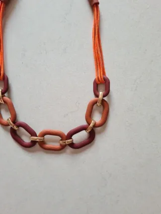 Collana bigiotteria con maglie ovali