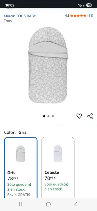 Saco cuco Tous Grupo 0