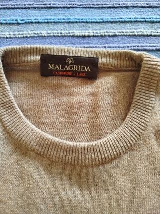 Maglioncino Malagrida Uomo Beige Cashmere Lana