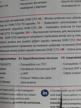 Antena TV One For All SV9015 Interior