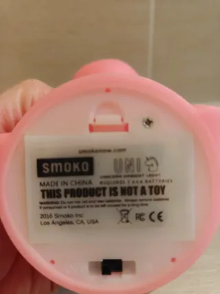 Luce notturna unicorno rosa