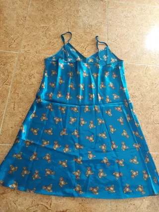 Camisón azul estampado ositos