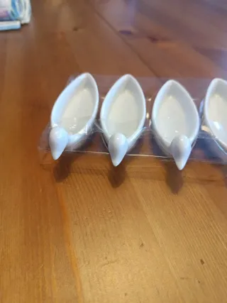 4 cuencos pequeños pato cerámica