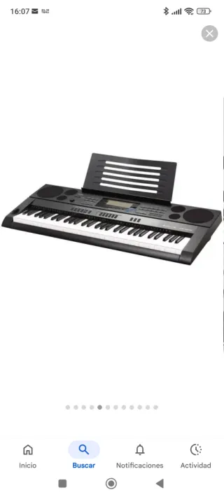 Teclado Casio CTK-6000 con patas