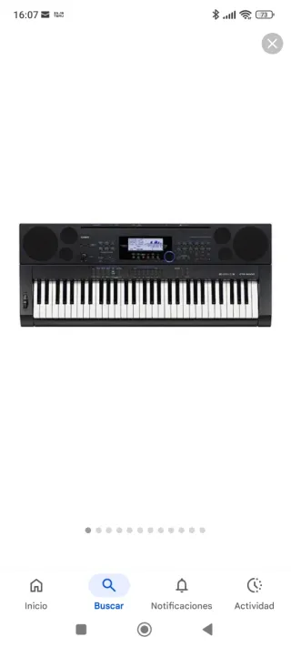 Teclado Casio CTK-6000 con patas