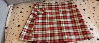 Falda cuadros escocesa talla 38
