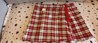Falda cuadros escocesa talla 38