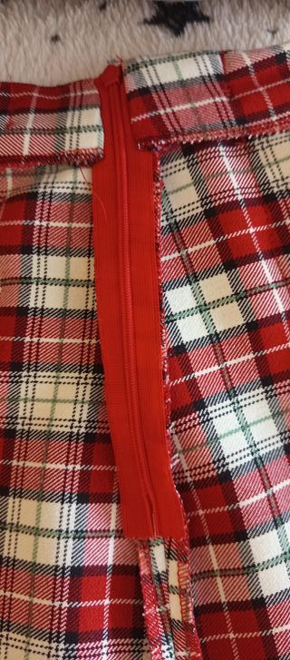 Falda cuadros escocesa talla 38