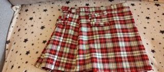 Falda cuadros escocesa talla 38