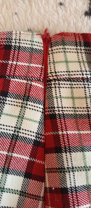 Falda cuadros escocesa talla 38