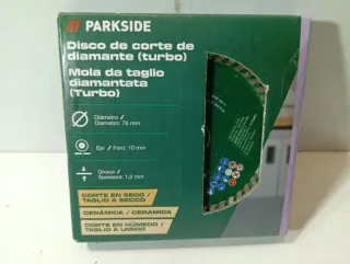 Discos Diamante Radial Pequeña 76mm PARKSIDE