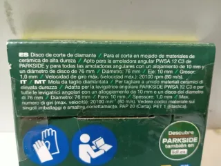Discos Diamante Radial Pequeña 76mm PARKSIDE