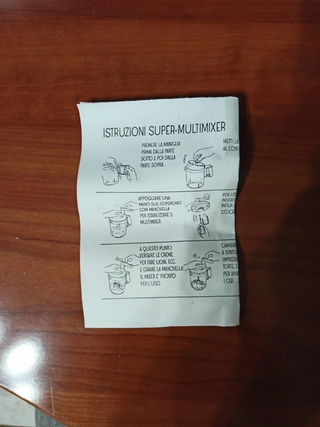 Super Multi Mixer Manuale Cucina