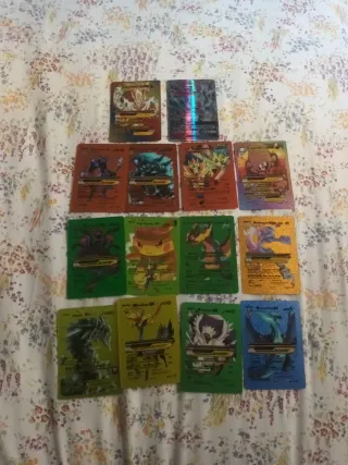 14 Cartas Pokémon Doradas