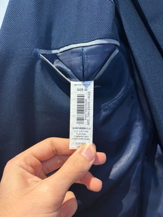 Traje Alvaro Moreno Talla 42 Azul.
