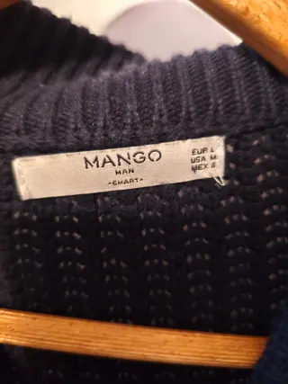 Jersey azul MANGO Talla L