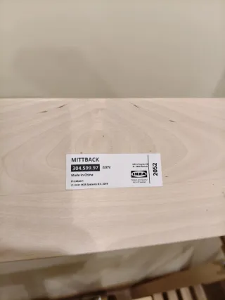 2 caballetes Ikea Mittback madera