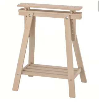2 caballetes Ikea Mittback madera