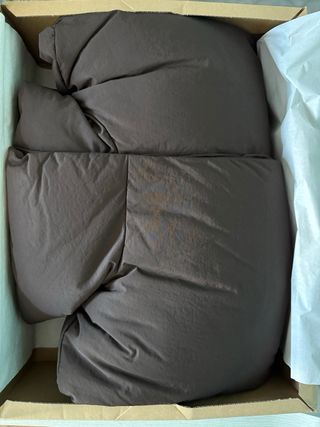 Anorak Zara acolchado corto M marrón