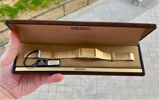 Reloj Seiko Tank Vintage Gold NOS *Año 1983*