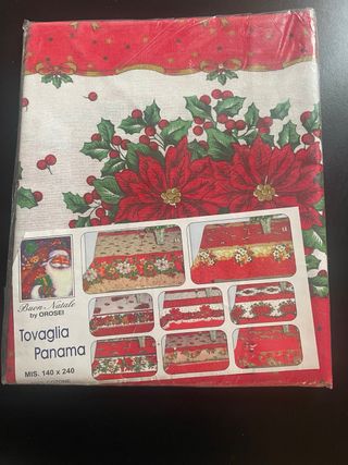 Tovaglia Natale Panama 140x240 cm