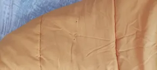 Edredón naranja poliéster