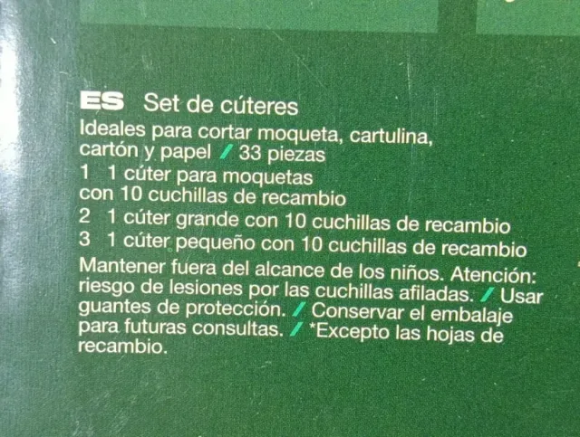 Set Cúteres PARKSIDE 33 Piezas