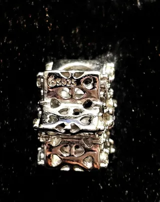 Charm plata primera ley 925 copo de nieve estrella