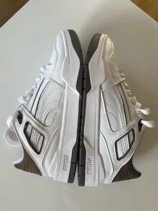 Zapatos Puma Hombre Blanco y Marrón