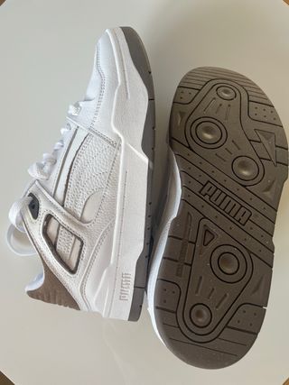 Zapatos Puma Hombre Blanco y Marrón