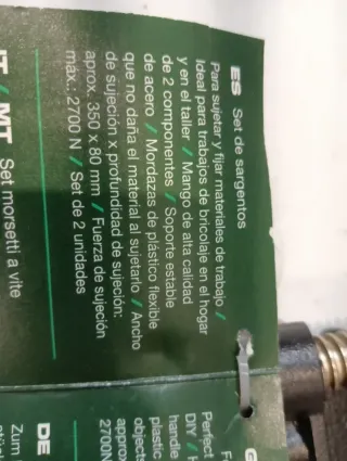 2 Sargentos PARKSIDE 2700 Nm