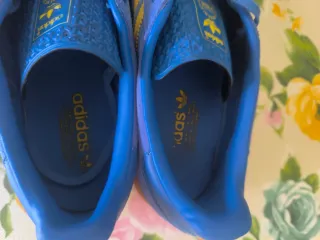 Zapatillas Adidas Gazelle Azul y Amarillo