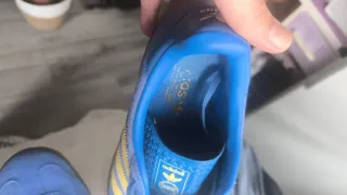 Zapatillas Adidas Gazelle Azul y Amarillo