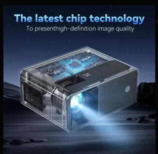 Mini proyector portátil negro