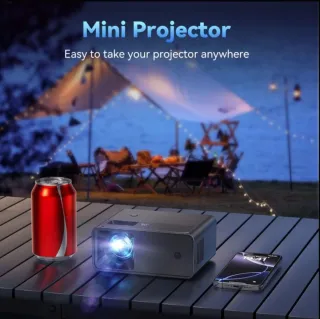 Mini proyector portátil negro