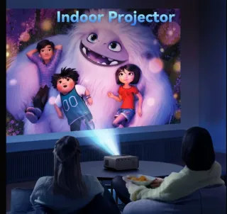 Mini proyector portátil negro