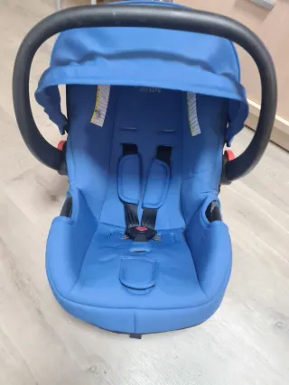 Silleta de viaje azul