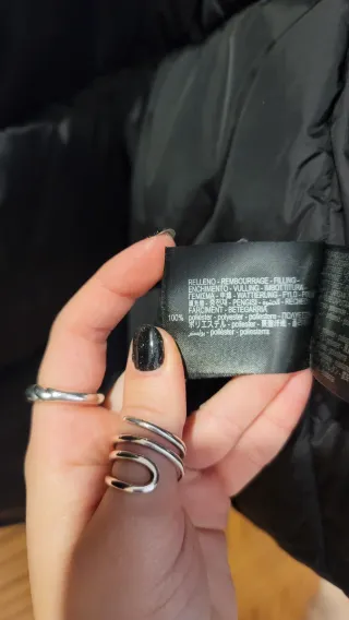 Anorak water and wind protection negro Zara