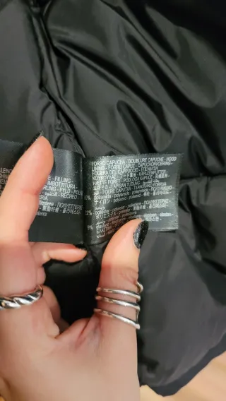 Anorak water and wind protection negro Zara