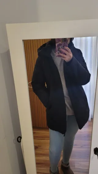 Anorak water and wind protection negro Zara