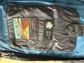 Piumino Canadiens uomo blu vera piuma