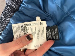 Piumino Canadiens uomo blu vera piuma