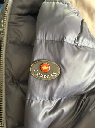 Piumino Canadiens uomo blu vera piuma