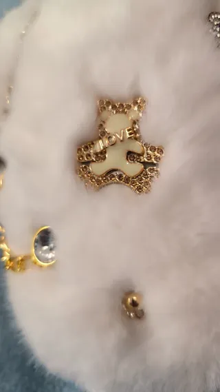 Chanclas blancas con adornos dorados, mujer /38-39