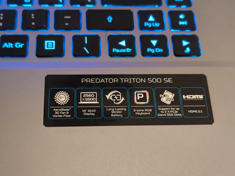 Ordenador portátil Gaming Acer Predator Triton 500 afbeelding 5