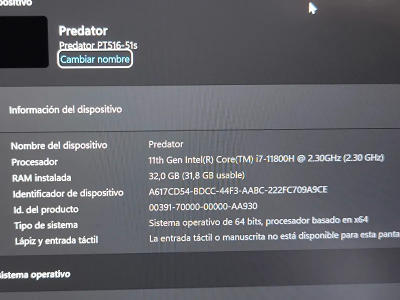 Ordenador portátil Gaming Acer Predator Triton 500 afbeelding 7