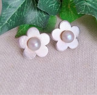 Pendientes Tous Plata y Perla Flores