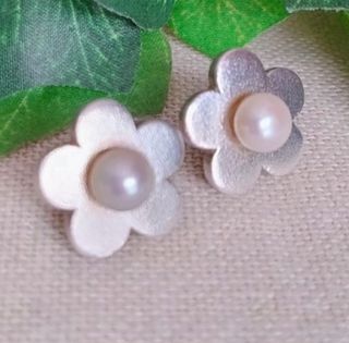 Pendientes Tous Plata y Perla Flores