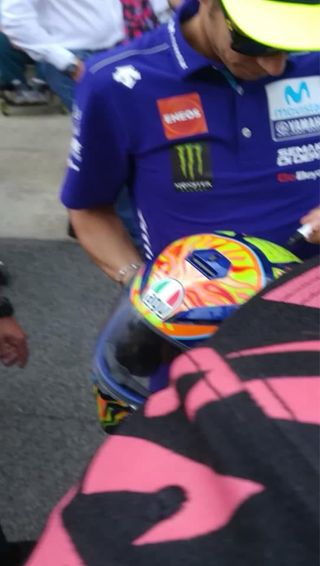 Casco AGV K3 Valentino Rossi Firmado